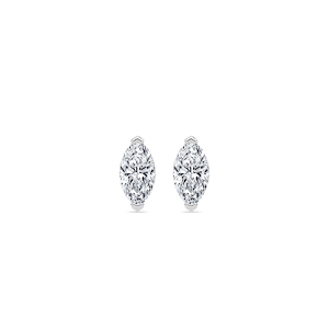 Marquise Lab Grown Diamond Chevron Stud Earrings