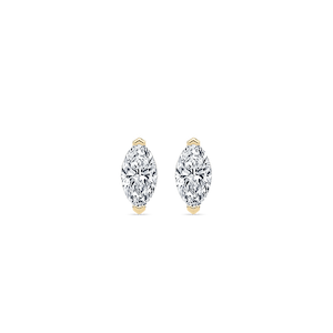 Marquise Lab Grown Diamond Chevron Stud Earrings