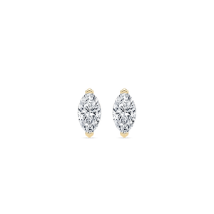 Marquise Lab Grown Diamond Chevron Stud Earrings
