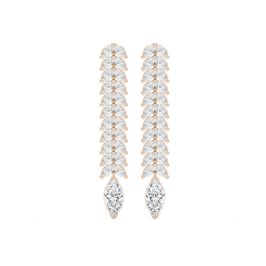 6 ⁷/₈ ctw Marquise Lab Grown Diamond Dangle Drop Earrings