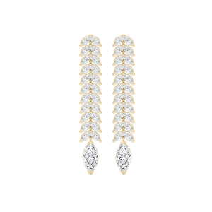 6 ⁷/₈ ctw Marquise Lab Grown Diamond Dangle Drop Earrings
