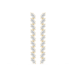 1/8 ctw Marquise Lab Grown Diamond Drop Earrings