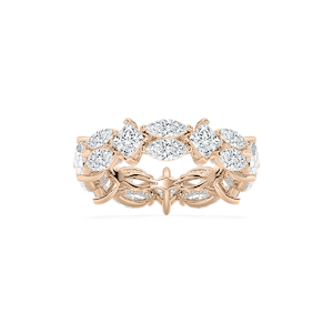 Arya 6 ½ ctw Marquise and Princess Lab Grown Diamond Alternating Eternity Band
