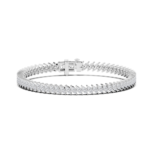 5 ¹⁄₄ ctw Marquise Lab Grown Diamond Vine Tennis Bracelet  - 7 Inches