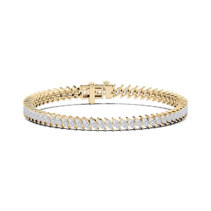 5 ¹⁄₄ ctw Marquise Lab Grown Diamond Vine Tennis Bracelet  - 7 Inches