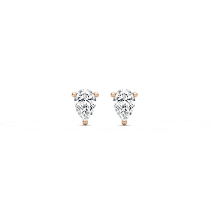 Martini Pear Prong Diamond Earrings