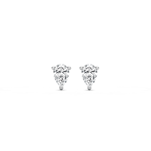 Martini Pear Prong Diamond Earrings