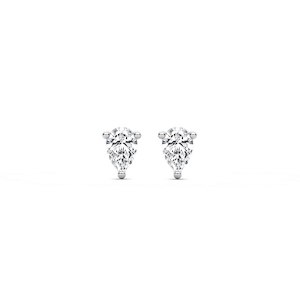 Martini Pear Prong Diamond Earrings