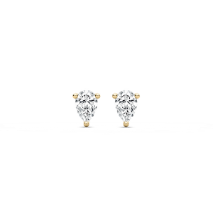 Martini Pear Prong Diamond Earrings