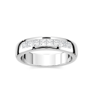 Melanie 2/5 ctw Princess Lab Grown Diamond Channel Set Wedding Band