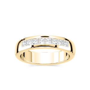 Melanie 2/5 ctw Princess Lab Grown Diamond Channel Set Wedding Band