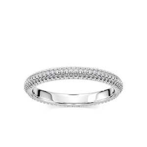 Stella Round Lab Grown Diamond Micro Pave Eternity Band