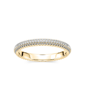 Stella Round Lab Grown Diamond Micro Pave Eternity Band