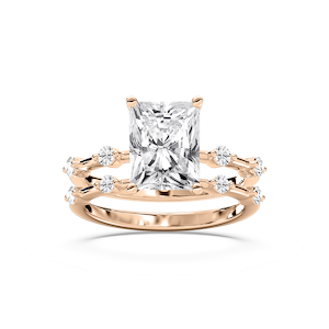 Mila Radiant Cut Wedding Set