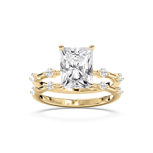 Mila Radiant Cut Wedding Set