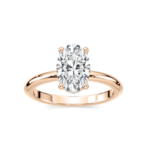 Millie 3 ctw Oval Lab Grown Diamond Hidden Halo Engagement Ring