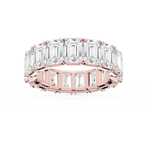 Morgan Emerald Lab Grown Diamond Classic Four Prong Eternity Band