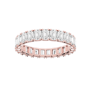 Morgan Emerald Lab Grown Diamond Classic Four Prong Eternity Band