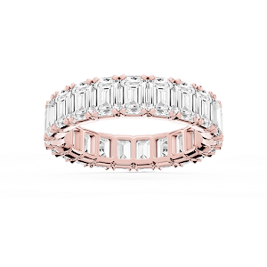 Morgan Emerald Lab Grown Diamond Classic Four Prong Eternity Band