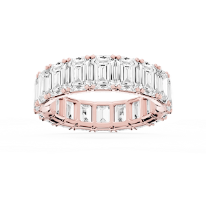 Morgan Emerald Lab Grown Diamond Classic Four Prong Eternity Band