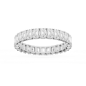 Morgan Emerald Lab Grown Diamond Classic Four Prong Eternity Band