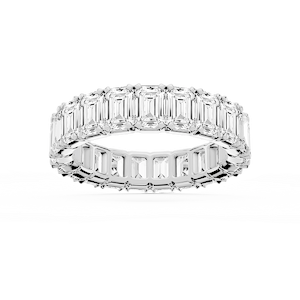 Morgan Emerald Lab Grown Diamond Classic Four Prong Eternity Band