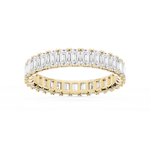 Morgan Emerald Lab Grown Diamond Classic Four Prong Eternity Band