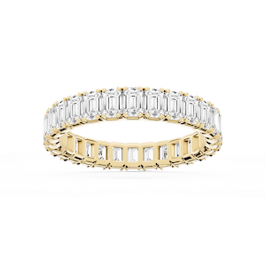 Morgan Emerald Lab Grown Diamond Classic Four Prong Eternity Band