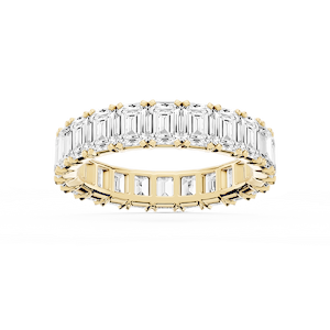 Morgan Emerald Lab Grown Diamond Classic Four Prong Eternity Band