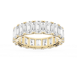Morgan Emerald Lab Grown Diamond Classic Four Prong Eternity Band