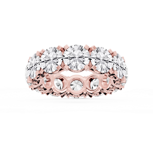 Morgan Round Lab Grown Diamond Classic Four Prong Eternity Band