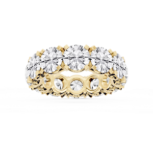 Morgan Round Lab Grown Diamond Classic Four Prong Eternity Band