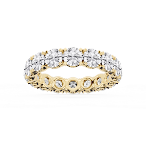 Morgan Round Lab Grown Diamond Classic Four Prong Eternity Band
