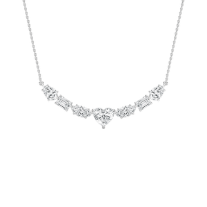 4 ½ ctw Multi-Shape Lab Grown Diamond Centered Heart Necklace - 18 Inches