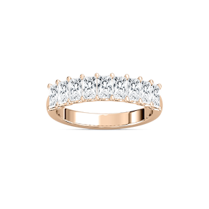 Lydia 1 ⅕ ctw Radiant Lab Grown Diamond Nine Stone U-Prong Anniversary Band