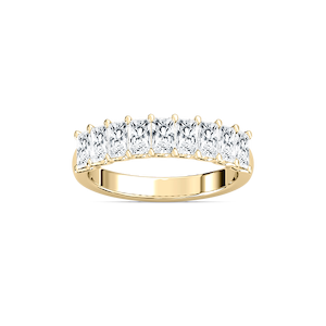 Lydia 1 ⅕ ctw Radiant Lab Grown Diamond Nine Stone U-Prong Anniversary Band