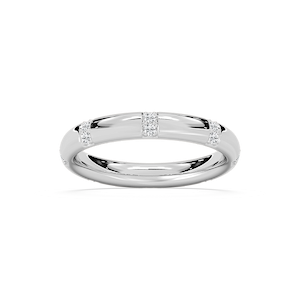 Noah 1/4 ctw Round Lab Grown Diamond Station Eternity Band