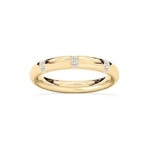 Noah 1/4 ctw Round Lab Grown Diamond Station Eternity Band