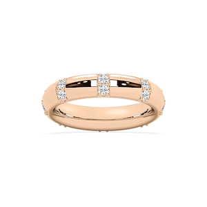 Noah 3/4 ctw Round Lab Grown Diamond Station Eternity Band