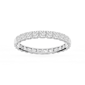 Nicole Princess Lab Grown Diamond Shared Prong Eternity Band
