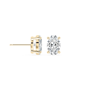 Oval Lab Grown Diamond Four Prong Stud Earrings