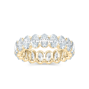 Ocean Oval Lab Grown Diamond Shared Prong Eternity Band