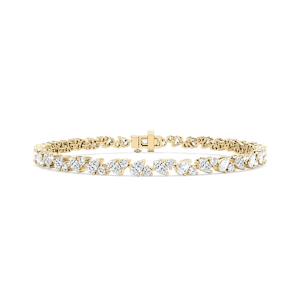 4 ¹⁄₃ ctw Round and Pear Lab Grown Diamond Duo Tennis Bracelet - 7 Inches