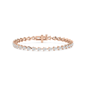 4 ⁷⁄₈ ctw Pear Lab Grown Diamond East West Tennis Bracelet  - 7 Inches