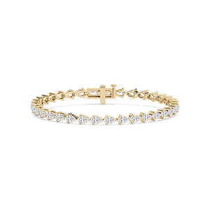 4 ⁷⁄₈ ctw Pear Lab Grown Diamond East West Tennis Bracelet  - 7 Inches