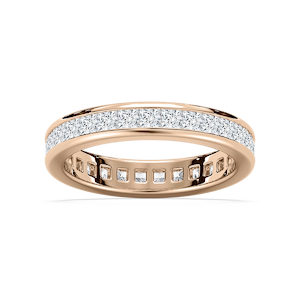 Iris 2 ctw Princess Lab Grown Diamond Channel Set Eternity Band