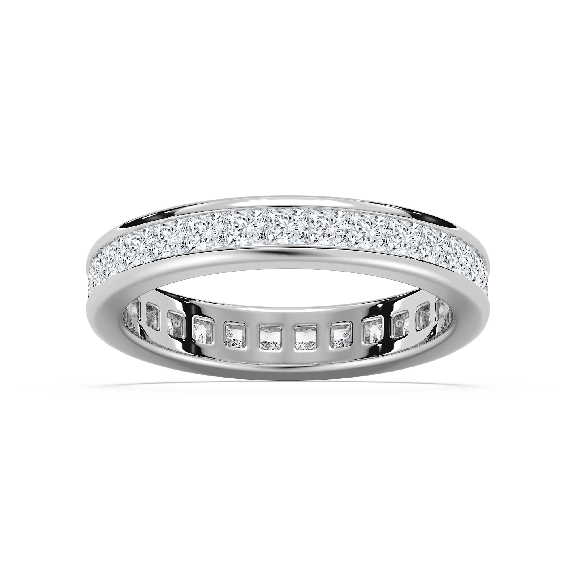 Princess Eternity Ring in Rose Gold