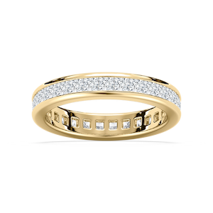 Iris 2 ctw Princess Lab Grown Diamond Channel Set Eternity Band