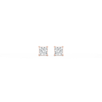 Princess Lab Grown Diamond Classic Four Prong Stud Earrings