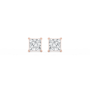 Princess Lab Grown Diamond Classic Four Prong Stud Earrings